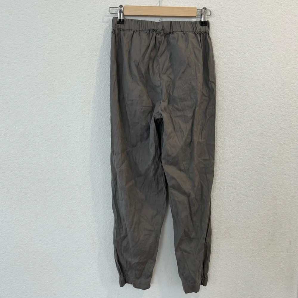 Babaton- Aritzia’s Babaton Linen Lyocell Blend Grey Pants- S